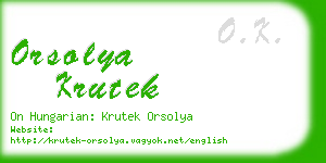 orsolya krutek business card